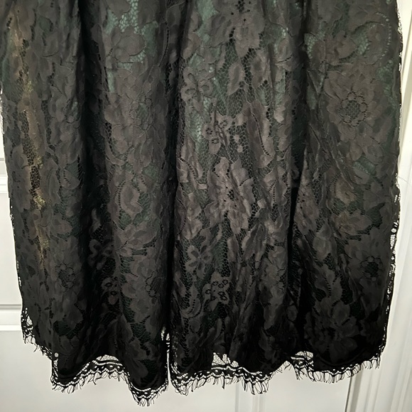RW&Co Green & Black Lace Dress - Picture 8 of 9